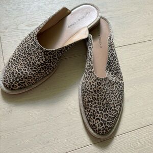 Lucky Brand leopard mules